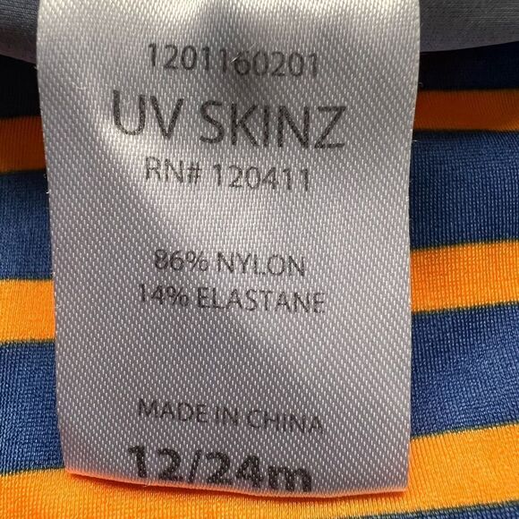 UVSkinz Kids Striped Sun Protection Pool Beach Leg Covers. 12-24 Months. - Picture 4 of 5